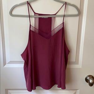 Low cut flowy tank top